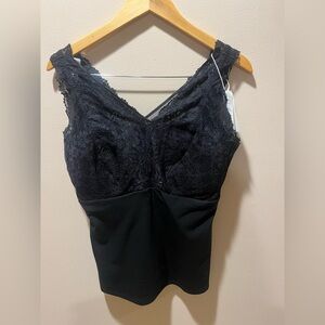 Elegant Black Lace Women's Top